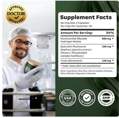 NAD+ Advanced Nicotinamida Ribósico + Resveratrol