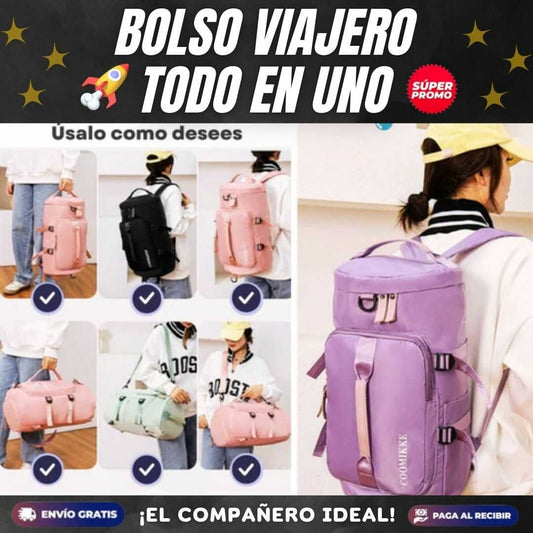 BOLSO VIAJERO TODO EN UNO: ¡deal para cualquier aventura!